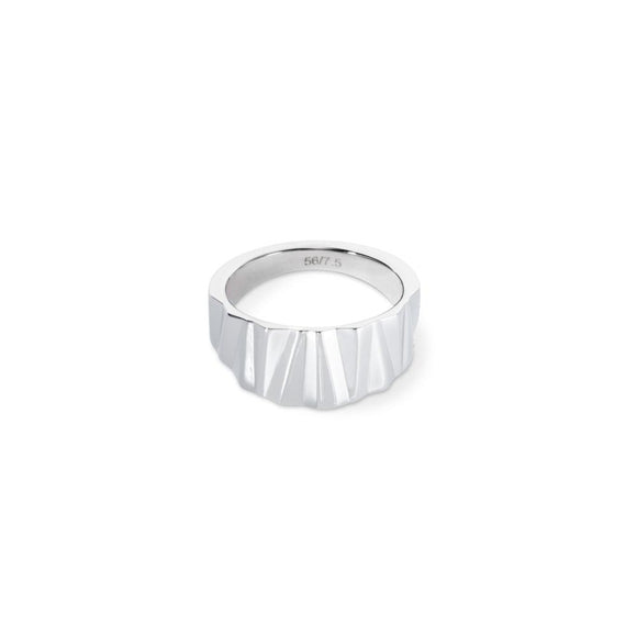 Coeur de Lion Ring Classic Wave Silber