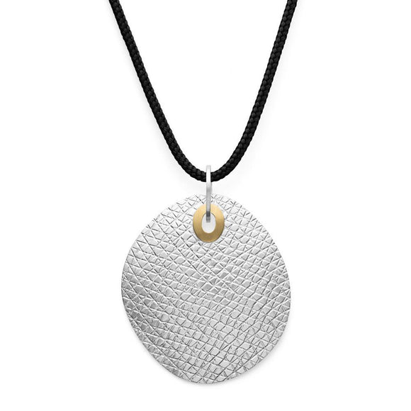 Bastian Inverun Anhänger Lovly Surface silber mit 18kt. Gold