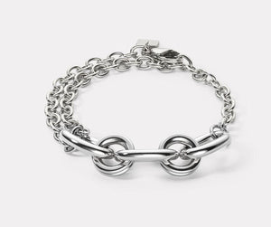 Coeur de Lion Armband Neptunes Treasure silber-blau