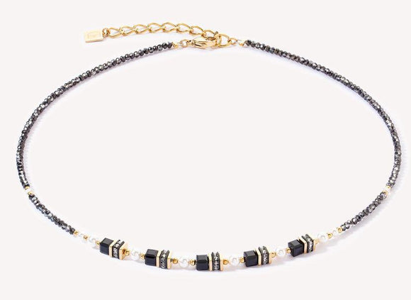 Coeur de Lion Collier Sparkling Princess gold-schwarz