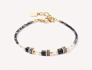 Coeur de Lion Armband Sparkling Princess gold-schwarz