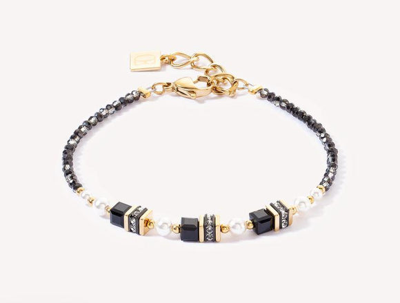 Coeur de Lion Armband Sparkling Princess gold-schwarz