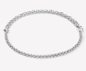 Coeur de Lion Collier Mesh Chain silber