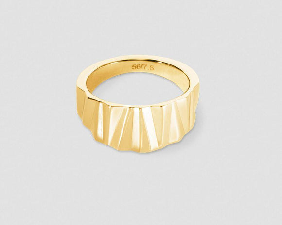 Coeur de Lion Ring Classic Wave Gold